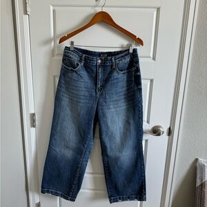 Judy Blue Wide Leg Jeans Women's Dark Blue Sz 15/32